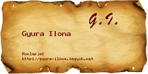 Gyura Ilona névjegykártya